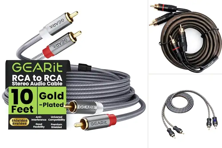 Detailed view of Best Copper Car Audio RCA Cables
