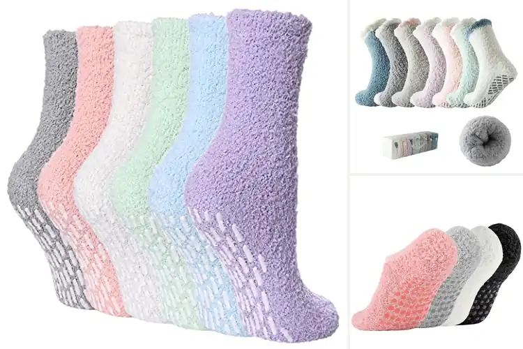 Detailed view of Best Fuzzy Slipper Socks