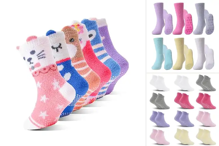Detailed view of Best Girls Non Skid Slipper Socks: Top 10 Cozy & Safe Picks