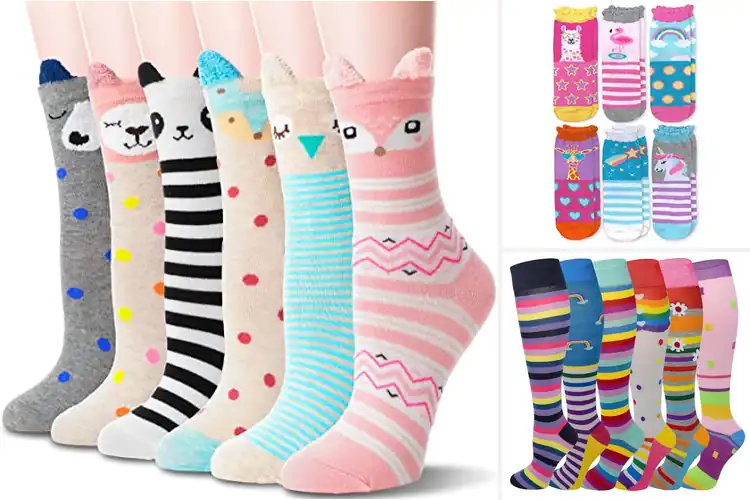 Detailed view of Best Girls Novelty Pattern Socks