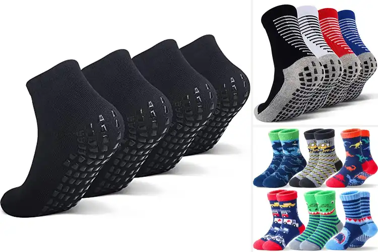 Detailed view of Best Grip Bottom Slipper Socks For Kids