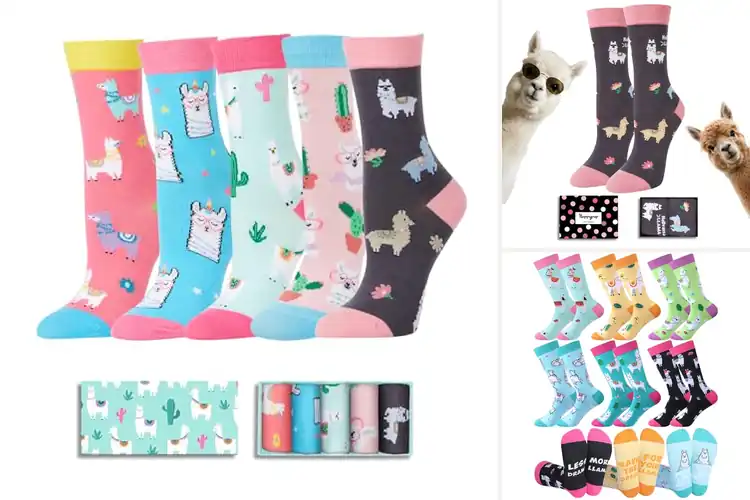 Detailed view of Best Llama Socks For Girls: Cute, Comfy & Colorful Picks