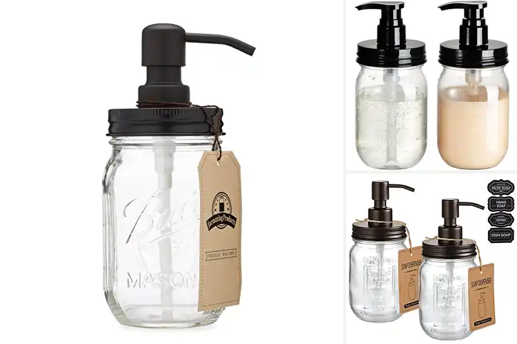 Detailed view of Best Mason Jar Soap Dispensers