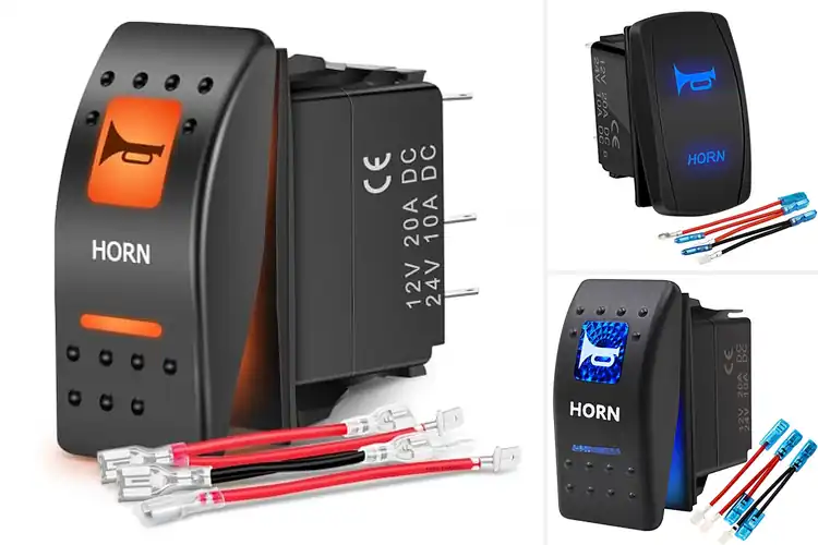 Detailed view of Best Momentary Horn Rocker Switches For Polaris