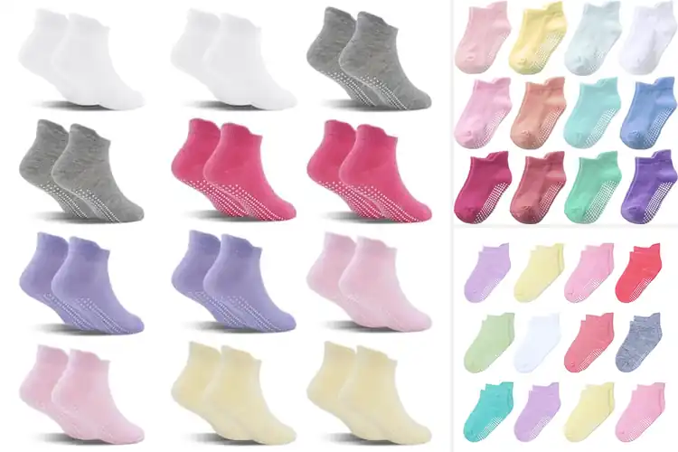 Detailed view of Best Non-Skid Girls Socks: Safe & Stylish for Adventures
