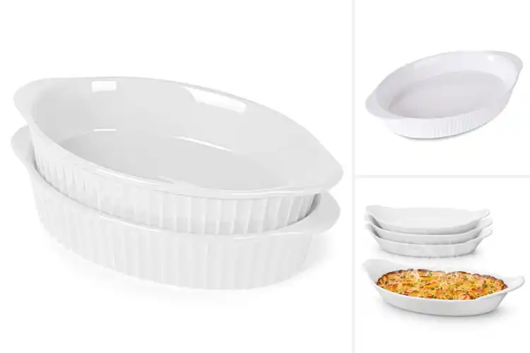 Detailed view of Best Oval Porcelain Gratin Dishes