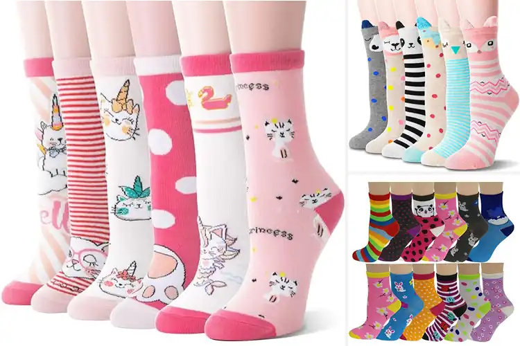 Detailed view of Best Patterned Novelty Socks For Girls