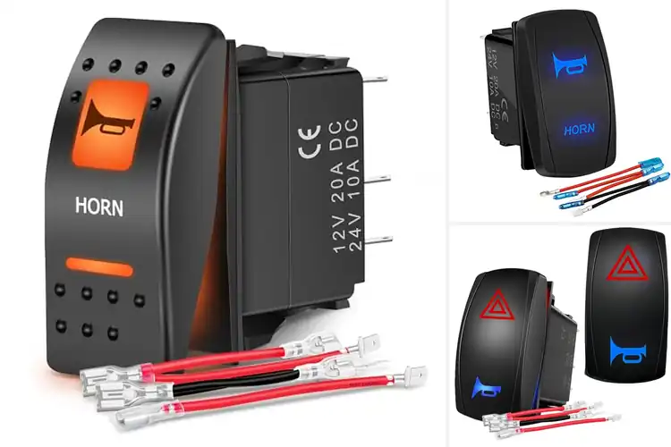 Detailed view of Best Polaris RZR Momentary Horn Rocker Switches