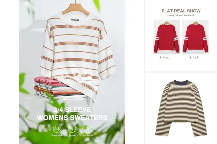 Detailed view of Best Striped Pullovers