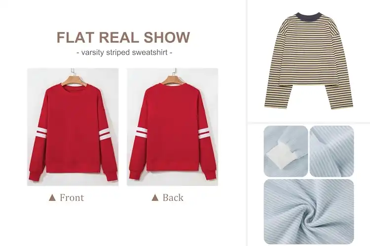 Detailed view of Best Striped Sweatshirts: 7 Comfy & Versatile Picks