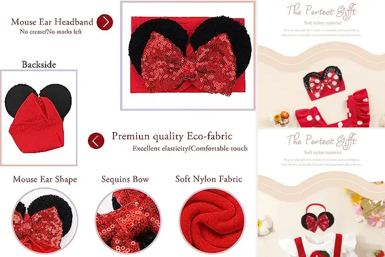 Detailed view of Best Theme Park Baby Headbands: 10 Adorable & Comfy Picks