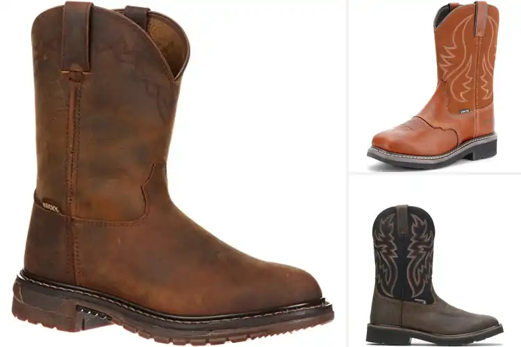 Detailed view of Best Western Work Boots