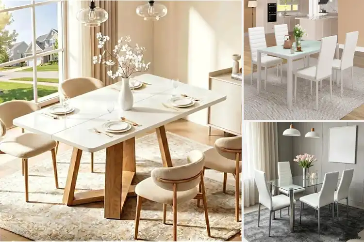 Detailed view of Best White Dining Tables For 4 People