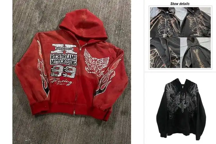 Detailed view of Best Y2K Sweatshirts: 10 Retro Picks to Upgrade Your Style